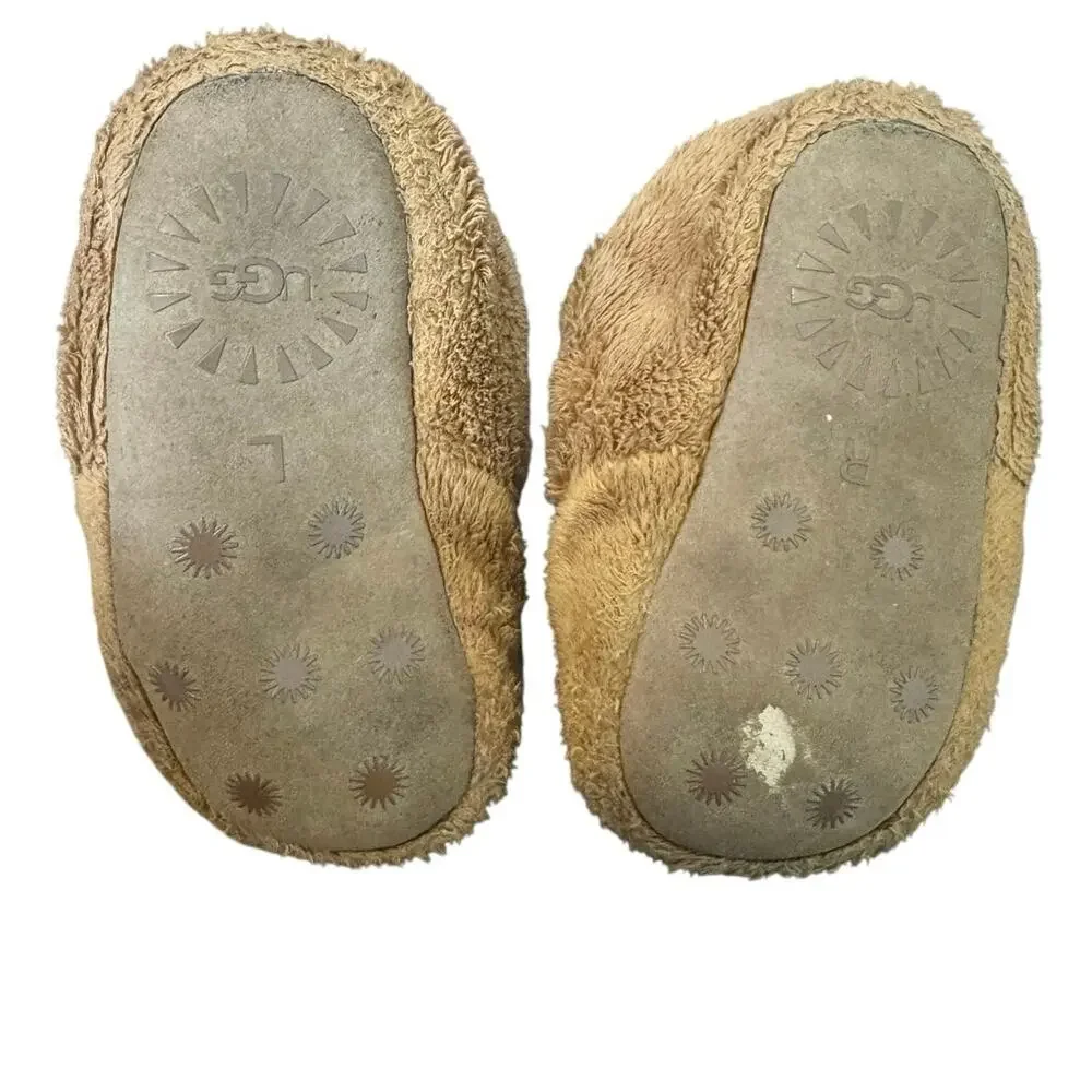 UGG Bixbee Koala Stuffie Baby Brown Chestnut Booties Size US 5 UK 4 furry soft